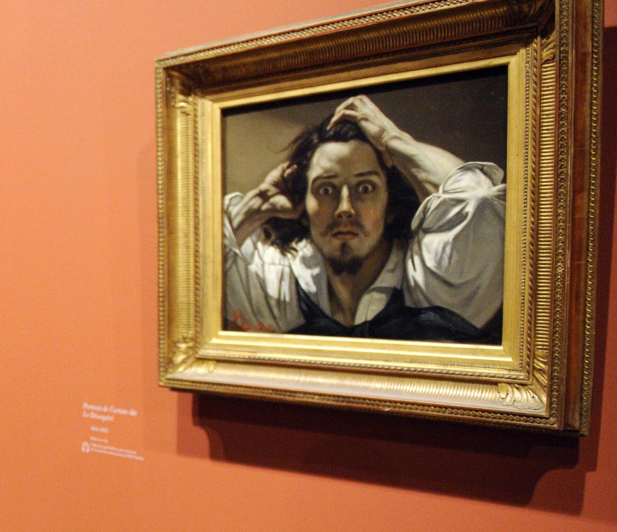 Le célèbre autoportrait « Le désespéré », de Courbet, est de nouveau visible