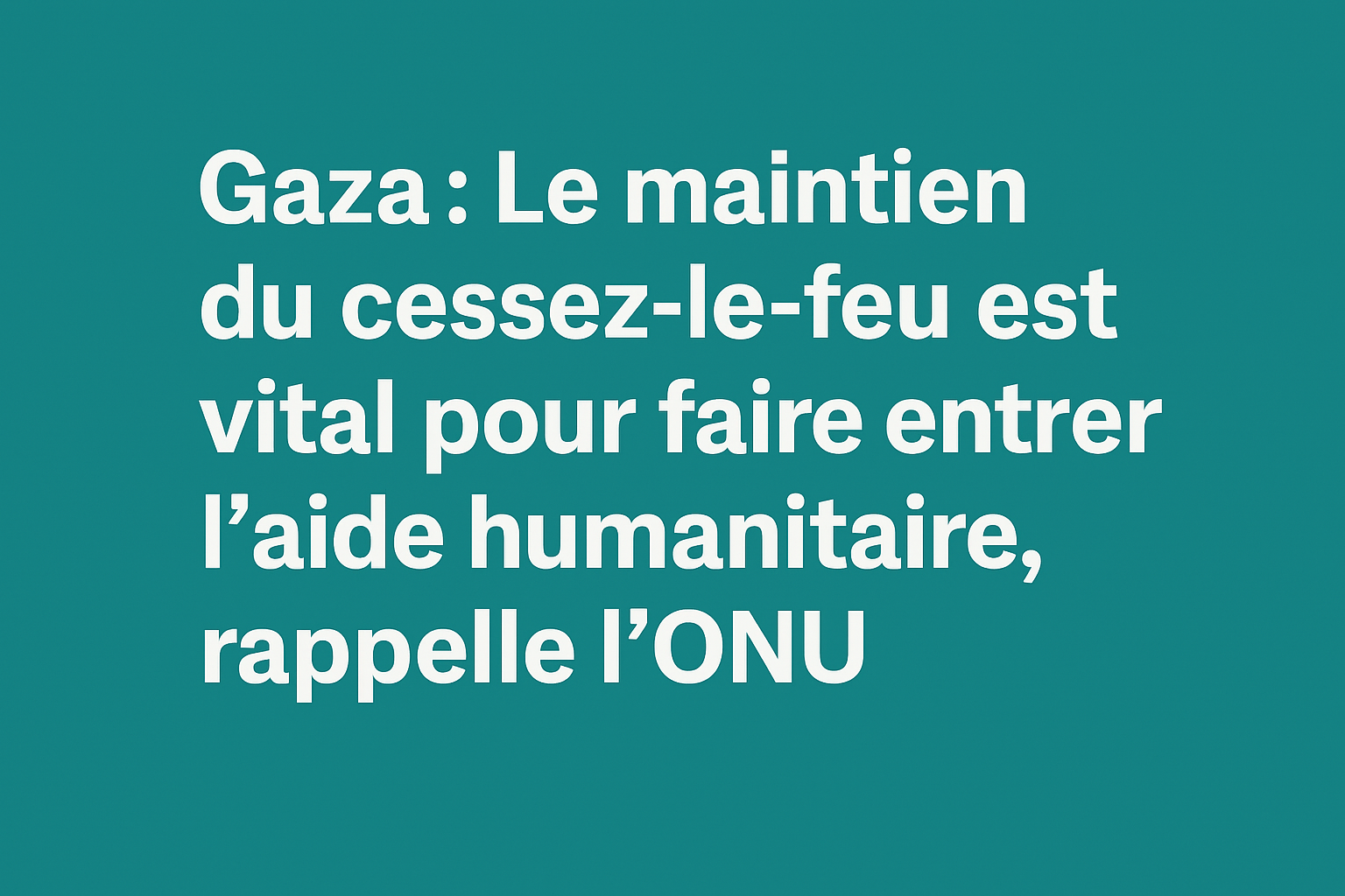 Gaza en péril