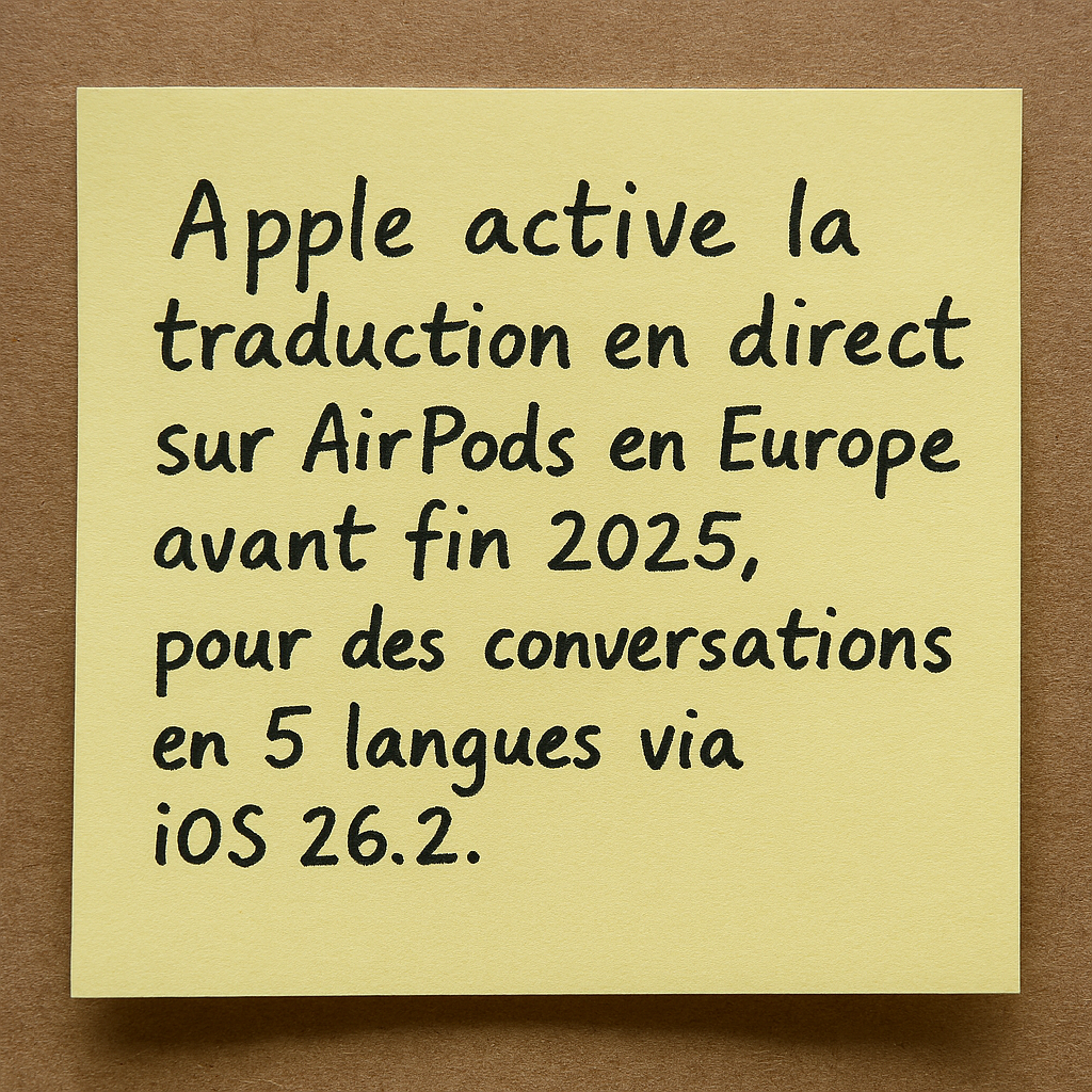 Apple : La traduction en direct sur les AirPods, c’est pour bientôt !